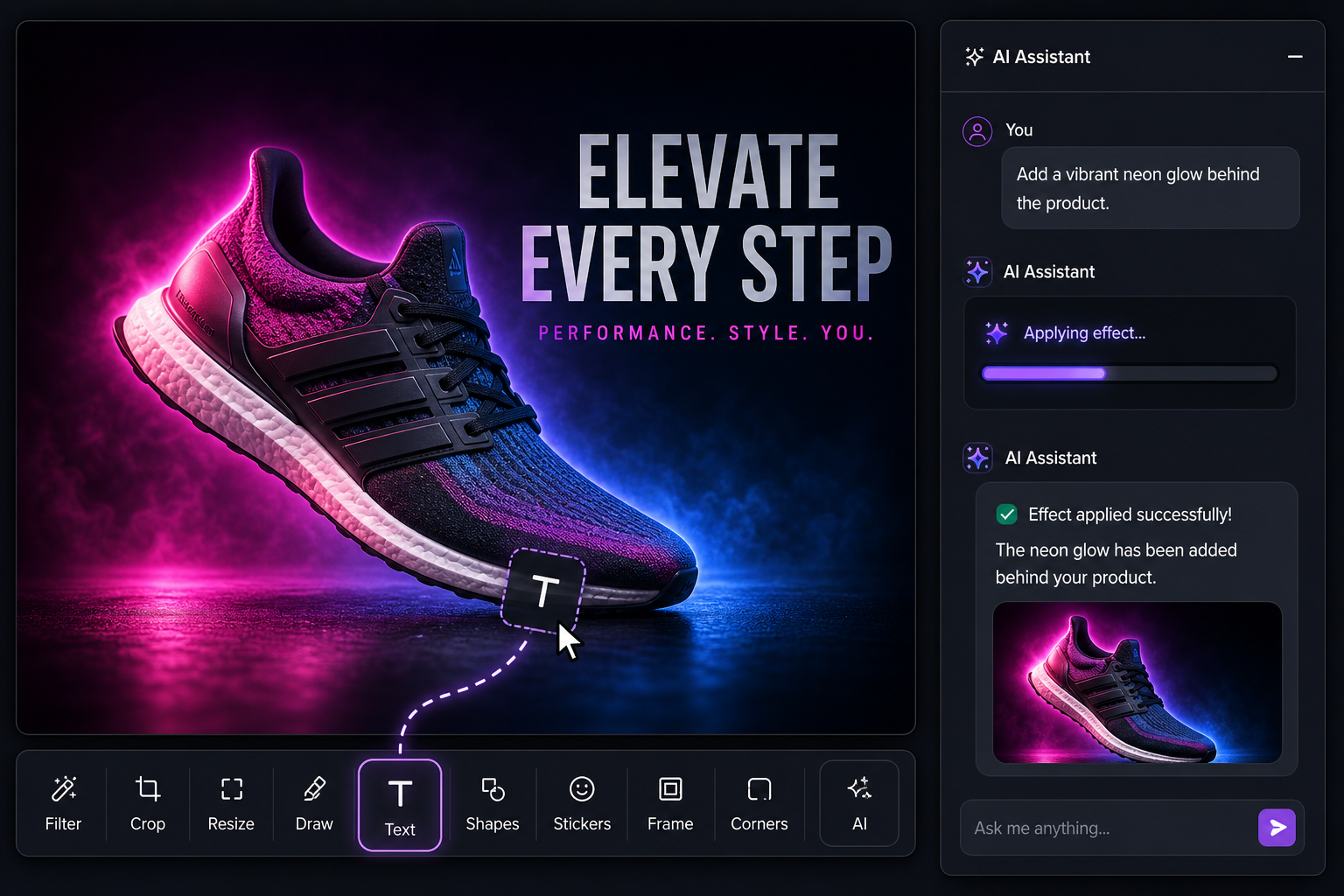 Unlayer Image Editor Interface Preview